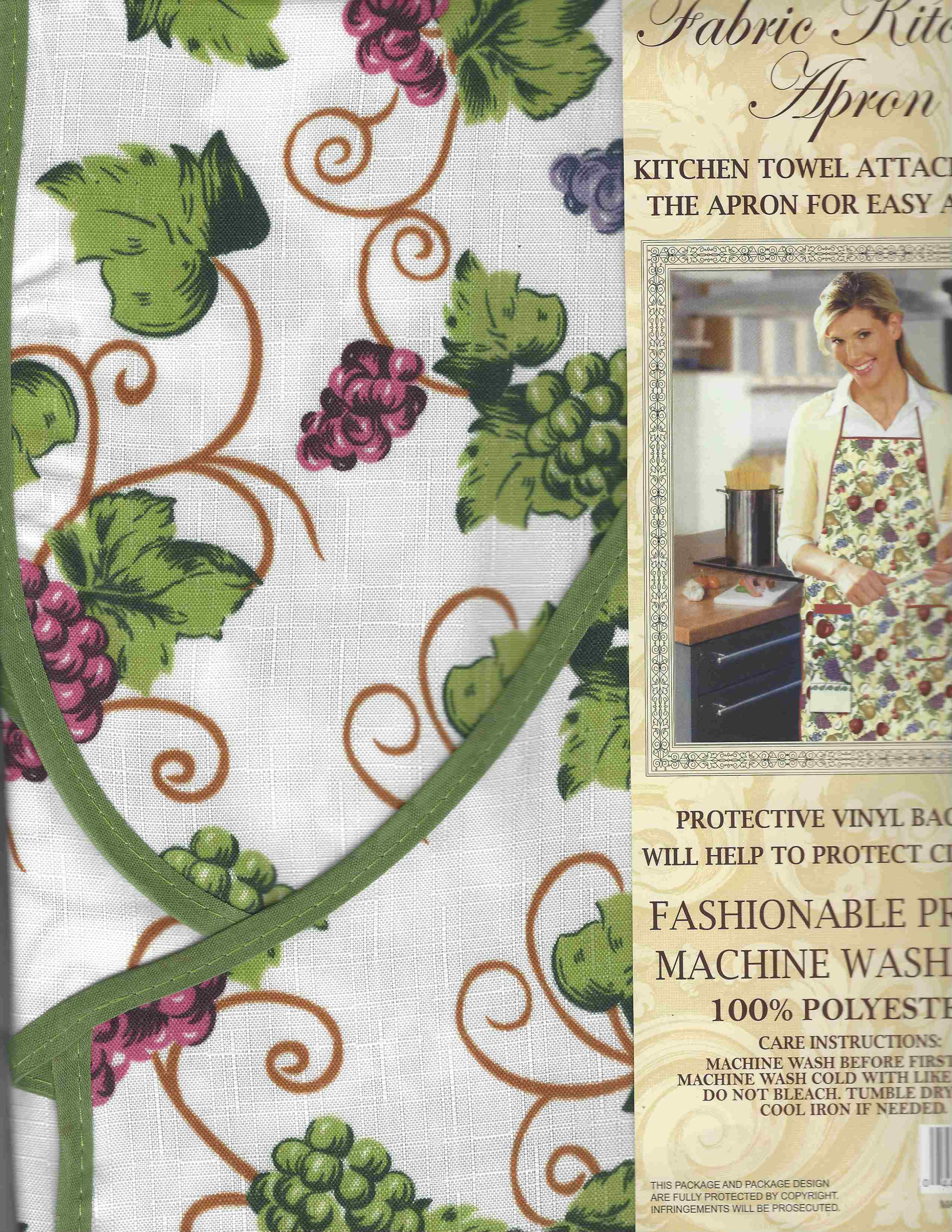 Grape Themed Towel and Craft or Kitchen Apron